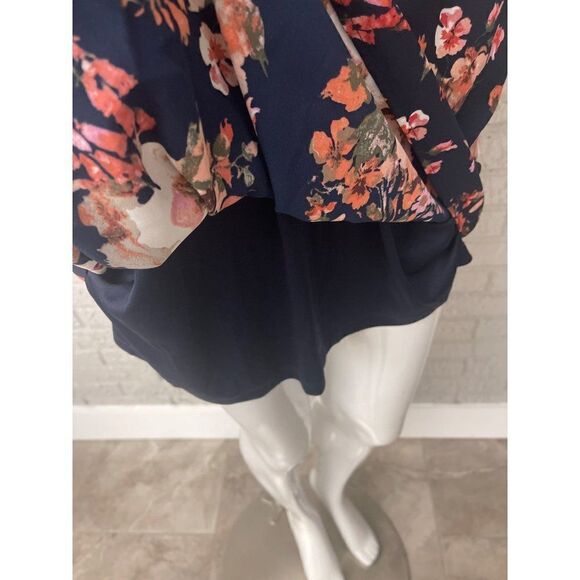 Lulu’s Floral Split Sleeve Mini Dress Size M - Picture 8 of 10